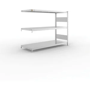 META Steck-Anbauregal 1025 x 1300 x 500 mm 3 Fachböden 230 kg