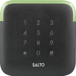 SALTO Wandleser Mifare XS4 2.0, Keypad 95,5 x 95,5 x 22 mm, Kunststoff schwarz