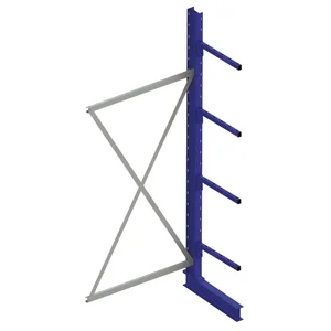 META Kragarm-Anbauregal einseitig Höhe 2000 mm Tiefe 500 mm Last 175/1450 kg