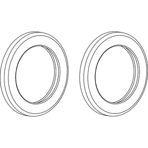 VITRIS Atrivant 80 Griffmuschel-Paar rund DM-44 mm selbstklebend Edelstahl
