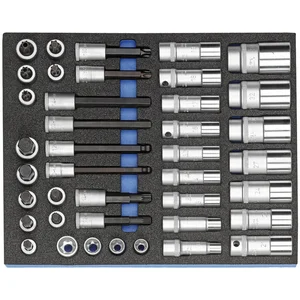 GEDORE Steckschlüssel-Satz 1/2" 2005 CT2-D 19 L in 2/4 CT-Modul 40-teilig