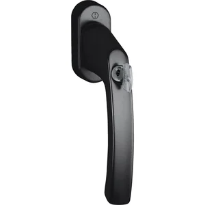 HOPPE Fenstergriff LIÈGE - Sperrzylinder, Vierkant 7x40, 35 Nm, schwarz matt