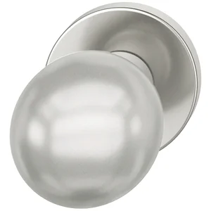 FSB Türknopf 23 0802 03600 FH-AGL fest auf Rosette,Aluminium silber eloxiert