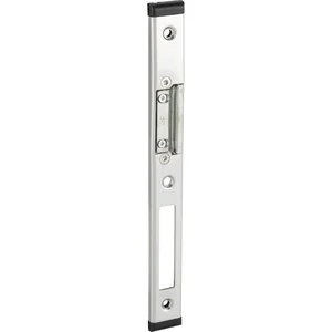 Schließblech GU f. Secury zum Aufschrauben,verst.m. AT-Stück, links,verz. silber