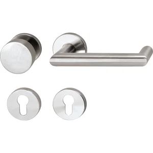 SOLIDO FH-Wechselgarnitur SYLT - auf Rosette PZ, 35 - 45, Edelstahl matt