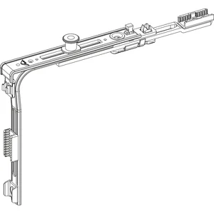 ROTO E-Tec Control NT/NX Eckumlenkung kurz MVS 1S-P Zapfen silber