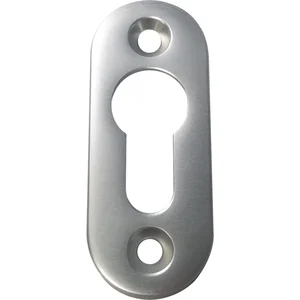 GRUNDMANN Zylinderrosette PZ, WG sichtbar geschraubt, 28 x 68 x 6, Alu poliert
