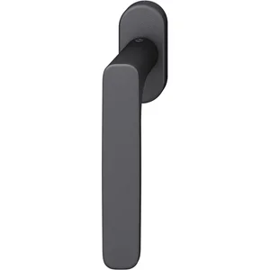 FSB Fenstergriff 34 1289 ovale Rosette 32,5 x 70, Aluminium schwarz matt