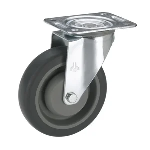 DÖRNER + HELMER Lenkrolle TPE Kunststoff-Felge 100 mm 150 kg