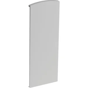 ECONOMY Endkappe für Bodenprofile 0011 FLEX LIGHT, links, silber eloxiert
