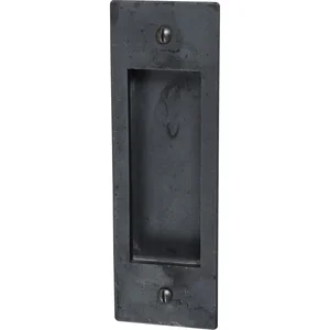 Schiebetürmuschel 40 x 110 mm gerade, Schwarzstahl