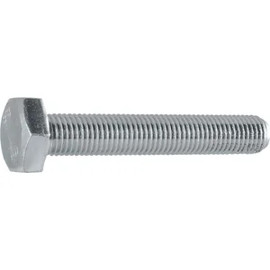 DIN961 8.8 M10x1.25x 55 verzinkt 6kt-Feingewindeschrauben ohne Schaft