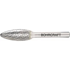 BOHRCRAFT HM-Frässtift Form H Flamme Kopf ø 8 mm Länge 20 mm Zahnung Z3-X