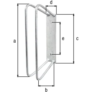 Einzel-Fahrradhalter 45 Grad Radbreite 25 - 53 mm