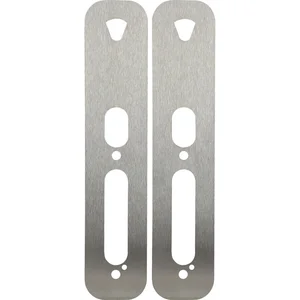 Unterlagsplatten für Langschildbeschlag Salto XS4 One, 308x65x1 mm, Edelstahl