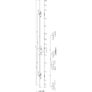 KFV Mehrfachverriegelungsschloss BS 2600 F16 B003, DM 65, Stulp 16mm, verzinkt