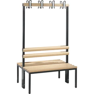 C+P Garderobenbank doppelseitig Basic 1650 x 1000 x 750 mm
