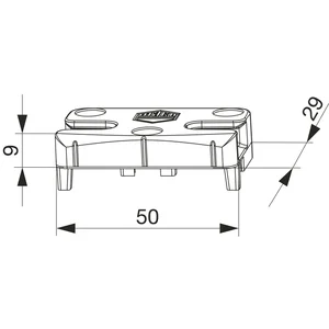 MACO Schließteil iS PVC 12/20-13, KBE/IVAPER/PLAFEN/PROPLEX, silber (96623)