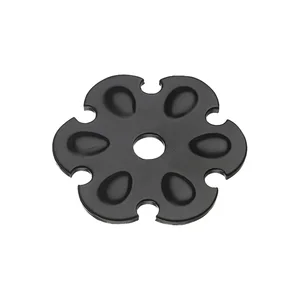 Zierrosette (Pfettenscheibe) ø 80x4 mm, Bohr-ø 17 mm, schwarz pulverbesch. (A)