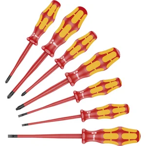 WERA Schraubendreher-Satz Kraftform Plus 160 iSS/7 VDE PH/PZ/Schlitz 7-teilig