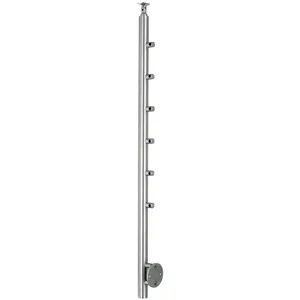 CROSO Fertigsteher für Wandmontage, 1200mm, m. 6 Traversenhalter, Edelstahl V2A