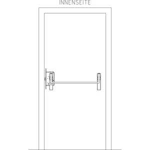 BKS Fluchttürschloss-Set 1 flg. Funktion E/EN 1125, links, DM 65, Alu