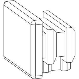 GU-966 Endkappe für Führungsschiene oben P1225, Kunststoff weiß RAL9016