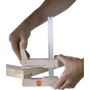 Klemmsia-Zwinge aus Weißbuchenholz Spannweite 300 mm Ausladung 110 mm