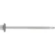 Bohrschraube ähnlich DIN 7504K mit Dichtscheibe Bohrspitze für Blechstärke bis 6 mm - Bi-Metall A2
