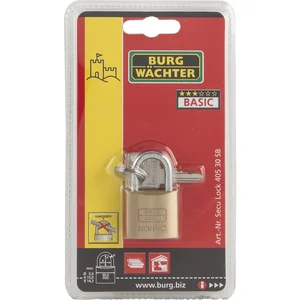 BURG-WÄCHTER Vorhangschloss 405, gleischsperrend, Sperre KA1, Breite 30 mm SB