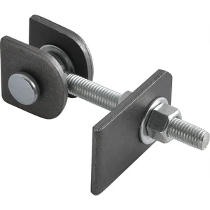 Anschweißtorband verstellbar, Länge 120 mm, Stahl blank/ verzinkt
