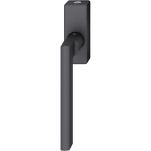 FSB Fenstergriff 34 1035 abschließbar eckige Rosette, Aluminium schwarz matt