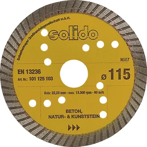 SOLIDO Diamant Trennscheibe 115 x 2.0 mm Beton Stein Baustellenmaterial