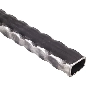 ARTEFERRO Rohr 50 x 30 x 2,5, Länge 3000 mm, Schmiedeeisen gehämmert