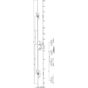 KFV MFV-Schloss BS 2600 ÖNORM, DM 55, Stulp 20 mm eckig, silber verzinkt