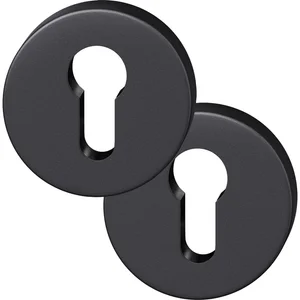 FSB Zylinderrosette rund 12 1735 00010 ASL, Aluminium schwarz matt