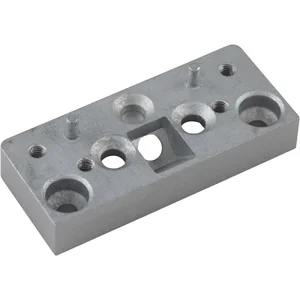 MARCHESI Distanzplatte für Zusatzschloss, 12 mm, Zinkdruckguss silberfärbig