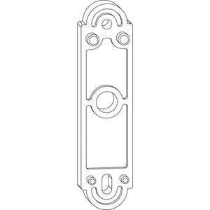 MACO RUSTICO Unterlage für Türladenhalter, Stärke 15 mm, schwarz (40427)