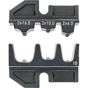 KNIPEX Crimpeinsatz 974918, Twin-Aderendhülsen für 2 Leitern 2x6/2x10/2x16 mm²