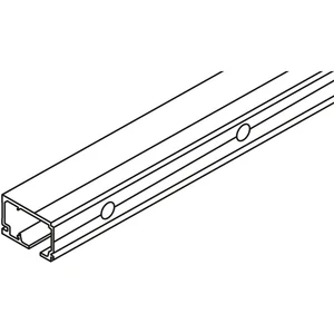 HAWA Porta Laufschiene Wandmontage L=2500 mm silber