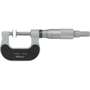 MITUTOYO Bügelmessschraube mit Tellermessflächen DIN 863-1 Messbereich 0-25 mm