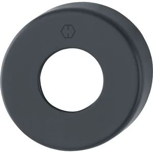 HOPPE Griff-Abdeckrosette rund, Aluminium schwarz matt