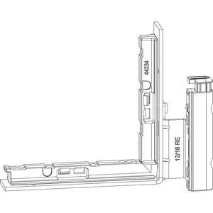 MACO Falzecklagerband DT160 mit ÜV, 12/18-13 mm, rechts, mit Unterlage, silber