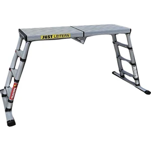 JUST Alu-Telesteps-Arbeitsplattform mit 3 Sprossen