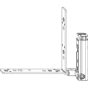 MACO Falzecklagerband TO mit ÜV, 4/15-9 mm, links, 130 kg, silber (55411)