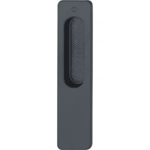 HOPPE Hebeschiebetürmuschel OMEGA außen eckig, Aluminium schwarz matt