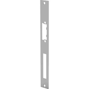 Schließblech f. Türöffner FGD m. Fallengleitdeckel,lang eckig,250x28x3,Edelstahl