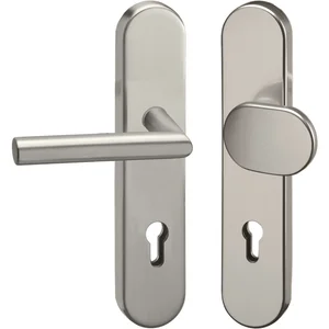 GRUNDMANN Sicherheits-Wechselgarnitur 2552 L-Form, 8,5 mm, RC2, Edelstahl matt