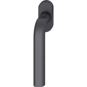 FSB Fenstergriff 34 1242 ovale Rosette, Aluminium schwarz matt