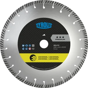 TYROLIT Diamant-Trennscheibe Premium DCU***FC 125 x 2.0/10 mm Fast Cut